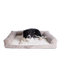 Bolstered Orthopedic Dog Bed with 3.1 inch Memory Foam - front view