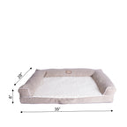 Bolstered Orthopedic Dog Bed - dimensions